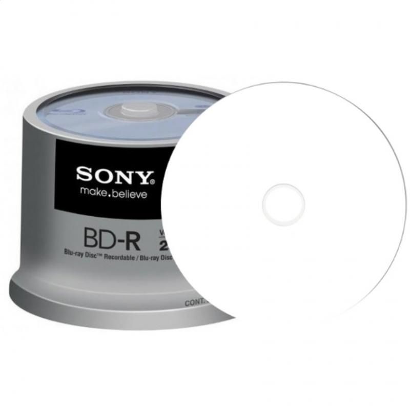 Image of SONY BluRay BD-R 6x *Nyomtatható* (1 réteg) 50cake 25GB SONY-NN3-002 (IT13789)