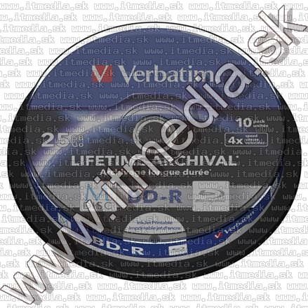 Verbatim M-DISC BD-R 4x (25GB) BluRay 10cake *43825* Printable (IT13058) Image of Verbatim M-DISC BD-R 4x (25GB) BluRay 10cake *43825* Printable (IT13058)