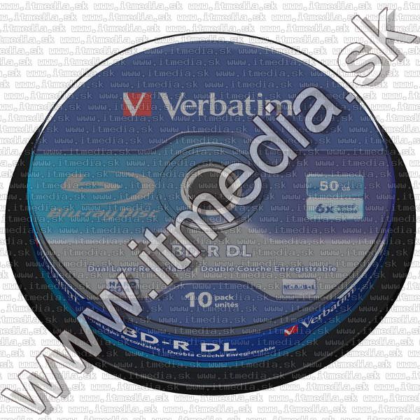 Image of Verbatim BD-R 6x (50GB) BluRay 10Cake (43746) (IT10533)