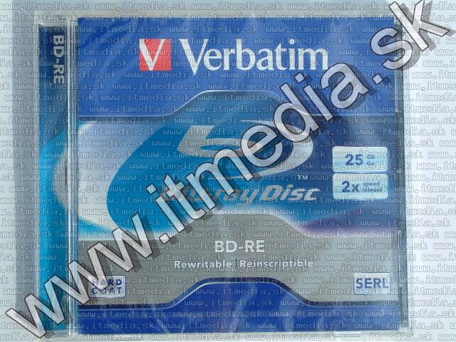 Verbatim BluRay BD-RE (RW) 2x (25GB) NormalJC 43615 (IT5983) Image of Verbatim BluRay BD-RE (RW) 2x (25GB) NormalJC 43615 (IT5983)