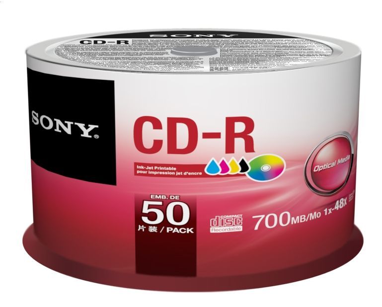Image of Sony CD-R 52x **printable** 50cake (IT3533)