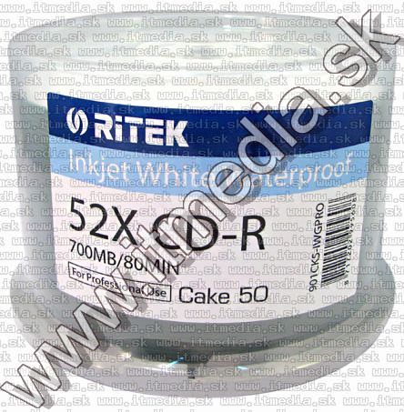 Image of Traxdata CD-R PRO 52x 50cake **UNI WHITE* Glossy Print (Fényes) Cseppálló (IT10538)