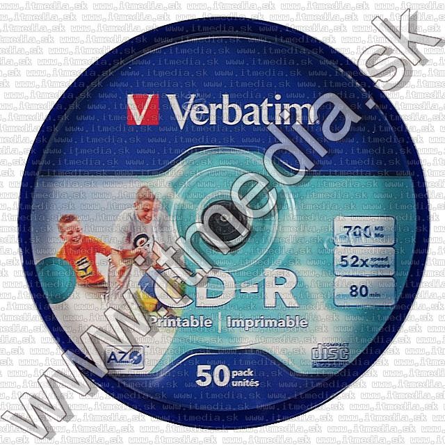 Image of Verbatim CD-R ***FULLPRINT NO-ID*** 52x 50cake (43438) (IT6017)