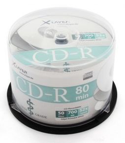 Image of Xlayer MEDI GRADE CD-R 52x 50cake Fullprint (IT14707)