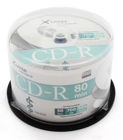 Xlayer MEDI GRADE CD-R 52x 50cake Fullprint (IT14707) Image of Xlayer MEDI GRADE CD-R 52x 50cake Fullprint (IT14707)