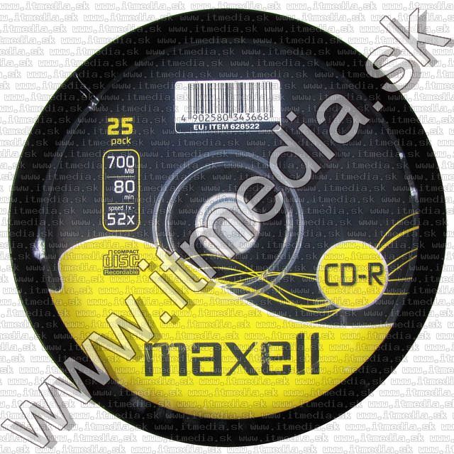 Image of Maxell CD-R 52x 25cake (IT2214)