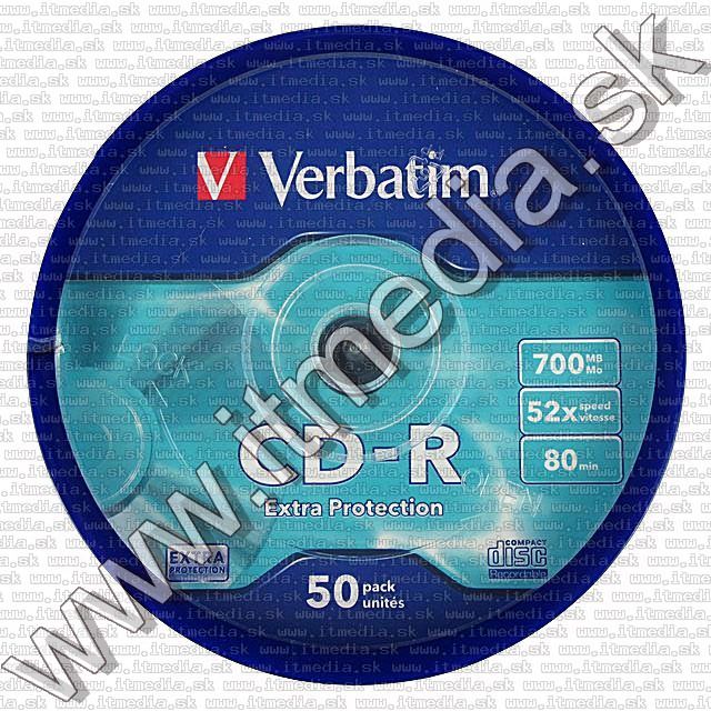 Image of Verbatim CD-R 52x 50cake Extra Protection (43351) (IT4582)