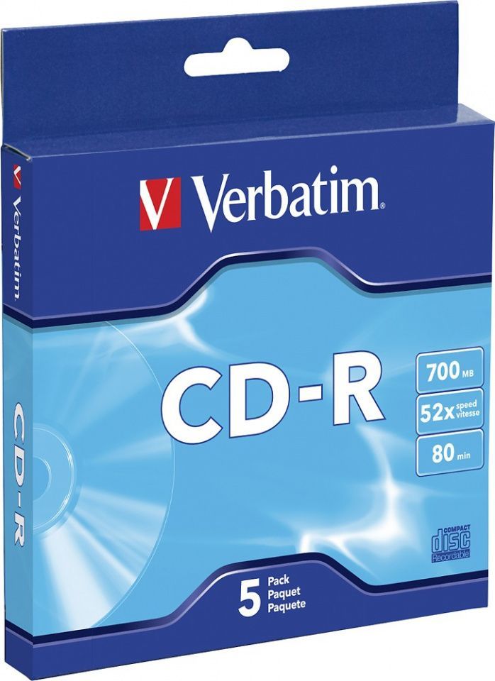 Image of Verbatim CD-R 52x Extra Protection SlimJC 98940 US (IT14686)