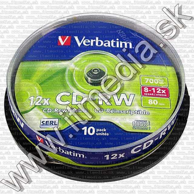 Image of Verbatim CD-RW 12x 10cake (43480) (IT6087)