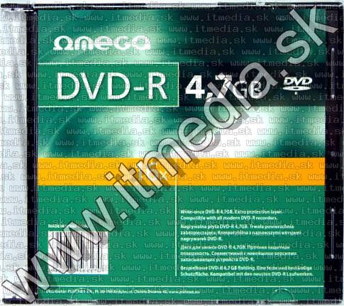 Image of Omega DVD-R 16x SlimJC (IT3812)