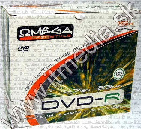 Omega Freestyle DVD-R 16x SlimJC (IT3811) Image of Omega Freestyle DVD-R 16x SlimJC (IT3811)
