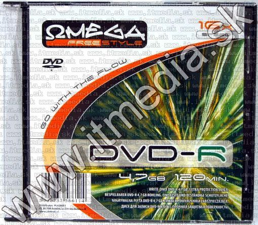 Omega Freestyle DVD-R 16x SlimJC (IT3811) Image of Omega Freestyle DVD-R 16x SlimJC (IT3811)