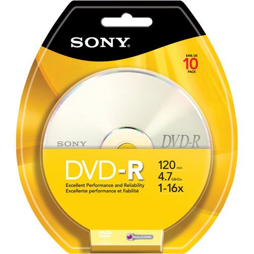 Image of Sony DVD-R 16x 10-es fólia Accucore Soft Pack (IT1343)