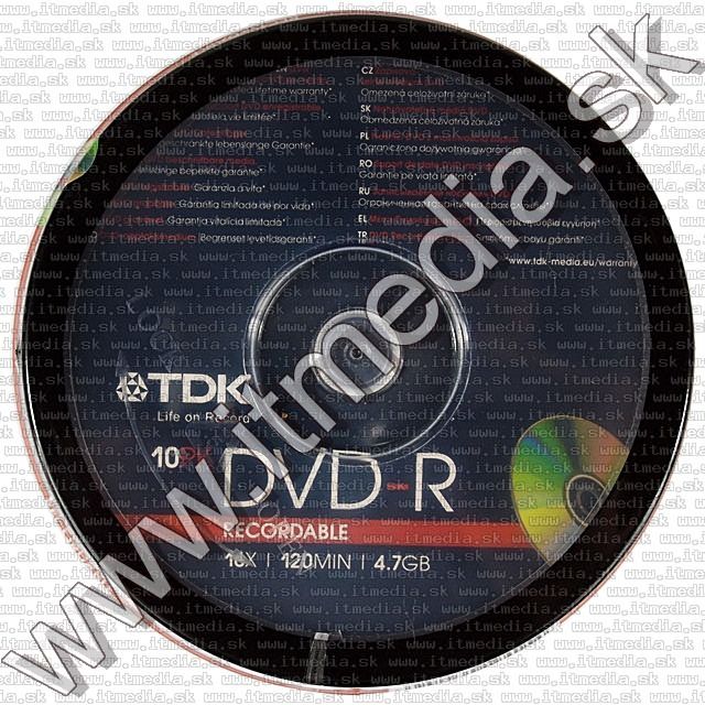 Image of TDK DVD-R 16x 10cake (IT4851)