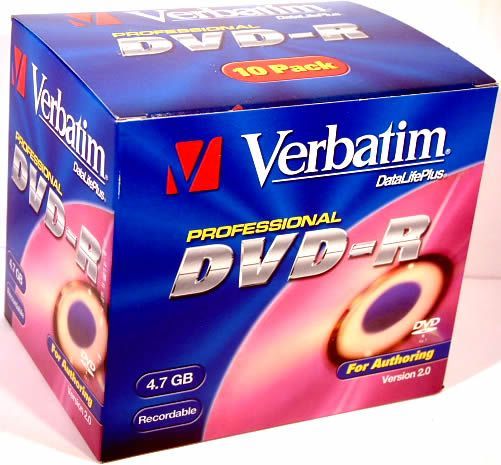Image of Verbatim DVD-R *AUTHORING* NormalJC INFO! (IT2664)