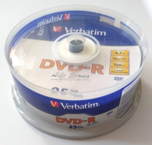 Verbatim DVD-R 16x 25cake Life Series (97610) INFO! (IT14429) Image of Verbatim DVD-R 16x 25cake Life Series (97610) INFO! (IT14429)