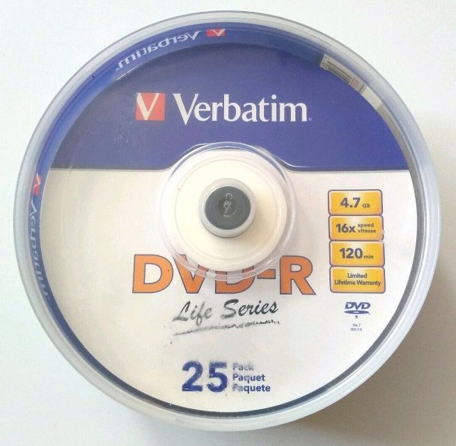 Image of Verbatim DVD-R 16x 25cake Life Series (97610)  INFO! (IT14429)