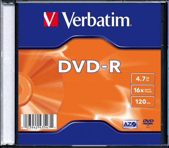 Verbatim DVD-R 16x SlimJC (43655) (IT14631) Image of Verbatim DVD-R 16x SlimJC (43655) (IT14631)