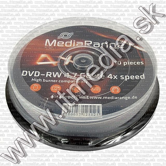 Image of MediaRange DVD-RW 4x 10cake (IT9079)