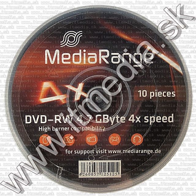 MediaRange DVD-RW 4x 10cake (IT9079) Image of MediaRange DVD-RW 4x 10cake (IT9079)