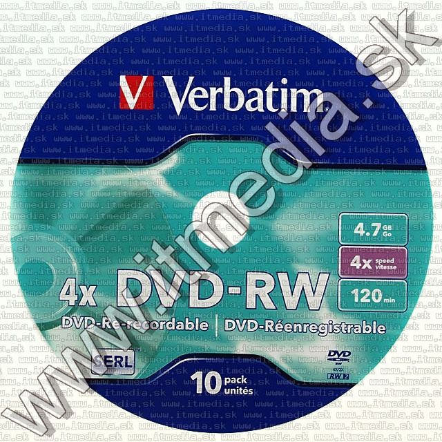 Image of Verbatim DVD-RW 4x ***10cake*** (43552) (IT6220)