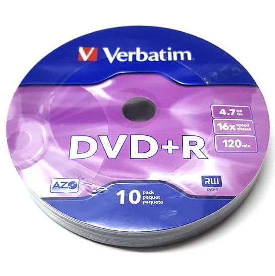 Verbatim DVD+R 16x **10cw** (96249) (IT14465) Image of Verbatim DVD+R 16x **10cw** (96249) (IT14465)