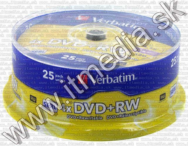 Image of Verbatim DVD+RW 4x ***25cake*** (43489) (IT6356)