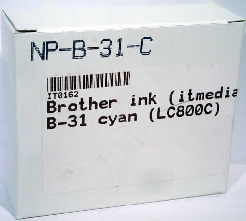 Image of Brother ink (itmedia) B-31 cyan (LC800C) (IT0162)