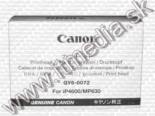 Image of Canon Print Head QY6-0072 (IP4600) (IP4700) (IT5957)
