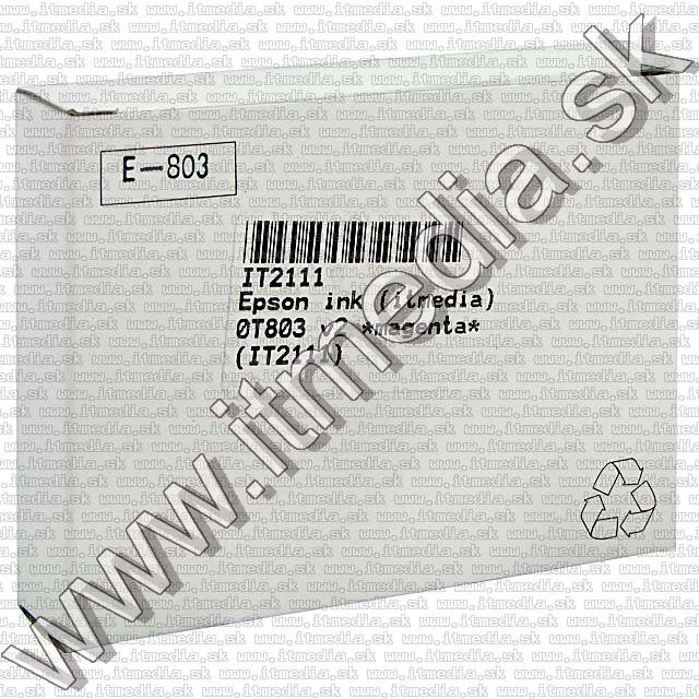 Epson ink (itmedia) 0T803 v6.0 *magenta* ECO (IT2111) Image of Epson ink (itmedia) 0T803 v6.0 *magenta* ECO (IT2111)