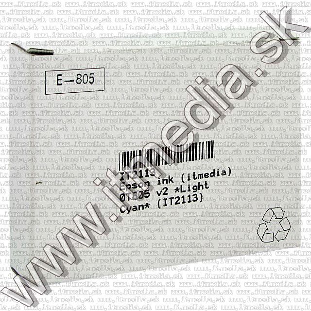 Epson ink (itmedia) 0T805 v6.0 *Light Cyan* ECO (IT2113) Image of Epson ink (itmedia) 0T805 v6.0 *Light Cyan* ECO (IT2113)