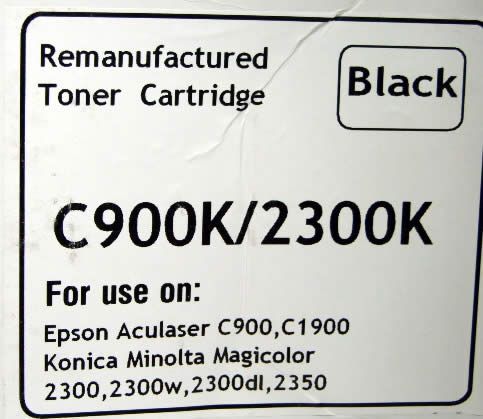 Image of EPSON toner (itmedia) C900 Black *rebuild* (IT3524)