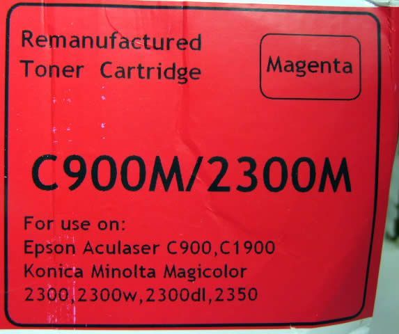 Image of EPSON toner (itmedia) C900 Magenta *rebuild* (IT3526)