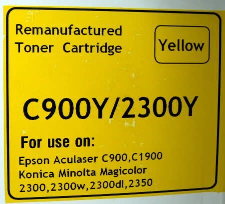Image of EPSON toner (itmedia) C900 Yellow *rebuild* (IT3527)