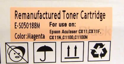 Image of EPSON toner (itmedia) C1100 Magenta *rebuild* (IT3465)