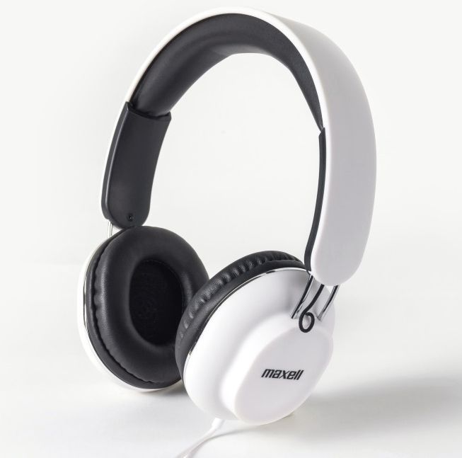 Image of Maxell Headphone with Mic Classic White 303786.00.CN (IT13793)