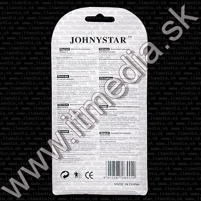 Image of JohnyStar fülhallgató JS-555 *2.5mm Jack* INFO!!! (IT8889)