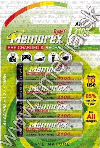 Memorex Akku HR06 4x2100 mAh AA *BLISTER* (IT13864) Image of Memorex Akku HR06 4x2100 mAh AA *BLISTER* (IT13864)