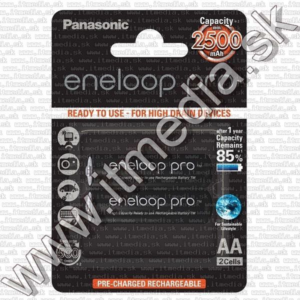 Image of Panasonic Eneloop PRO akku HR06 2x2450 mAh AA *BLISTER* *Ready2Use* (IT12846)