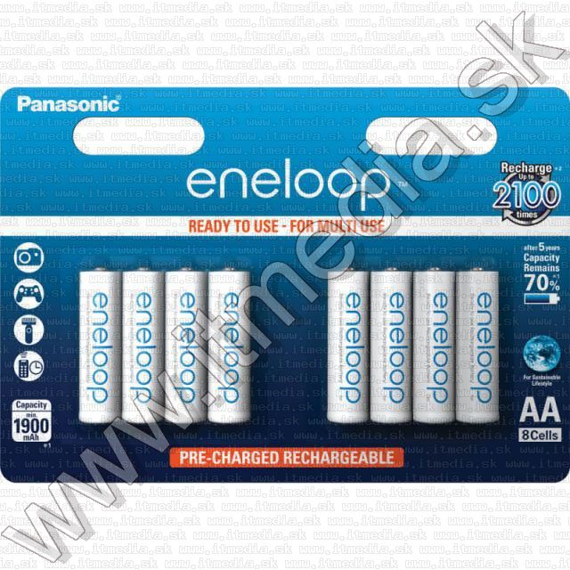 Image of Panasonic Eneloop akku HR06 8x1900 mAh AA *BLISTER* *Ready2Use* (IT10717)
