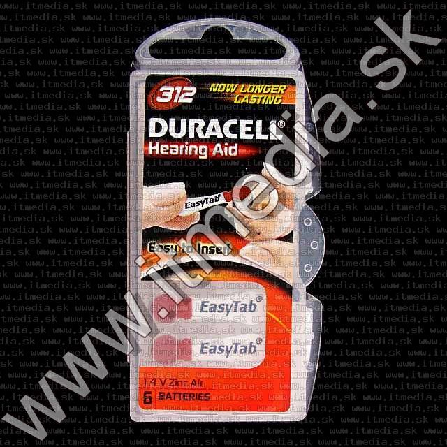 Image of Duracell battery PACK (6-set) No. 312 (DA312N6) (IT4893)
