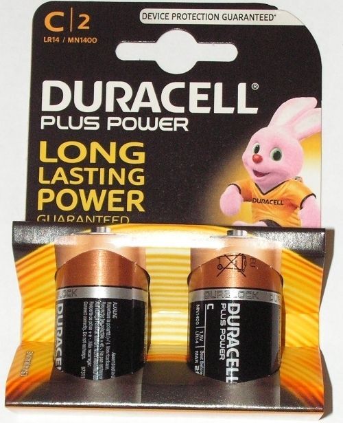 Image of Duracell Plus battery Alkaline 2xC LR14 *Blister* (IT8438)