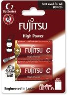 Image of Fujitsu battery ALKALINE 2xC LR14 HIGH POWER *Blister* *JAPAN* (IT11848)