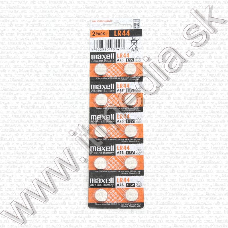 Image of Maxell battery PACK (10-set) AG13 (LR44)  (IT8457)