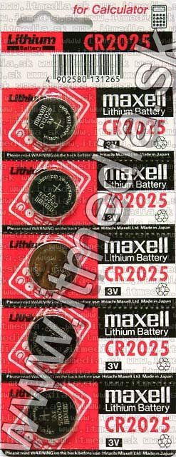 Image of MAXELL battery CR2025 (IT4454)