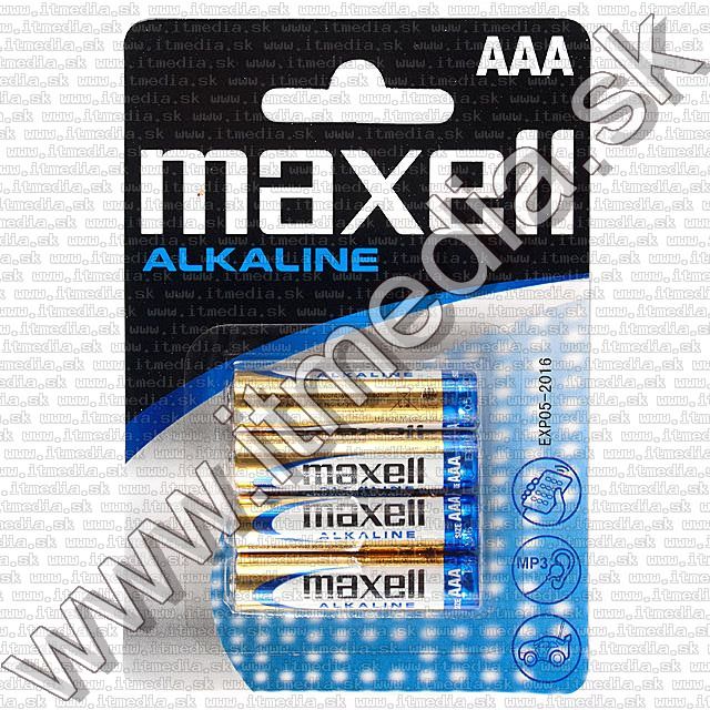 Image of Maxell battery ALKALINE 4xAAA LR03 *Blister* (IT7426)