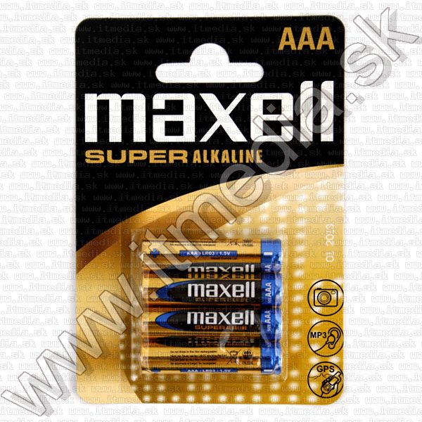 Image of Maxell Super LR03 4x *AAA* alkáli elem *Bliszter* (IT4632)