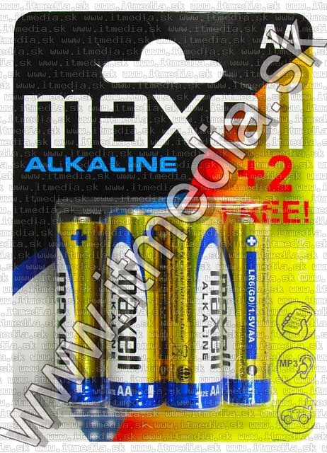 Maxell battery ALKALINE 6xAA LR06 (IT5394) Image of Maxell battery ALKALINE 6xAA LR06 (IT5394)