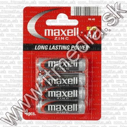 Image of Maxell battery Zinc 4xAA R06 *Blister* (IT7524)