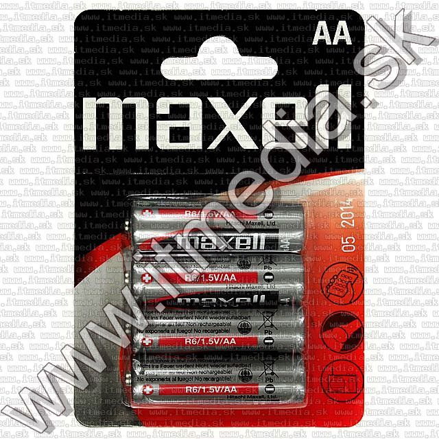 Image of Maxell battery Zinc 4xAA R06 *Blister* (IT7524)